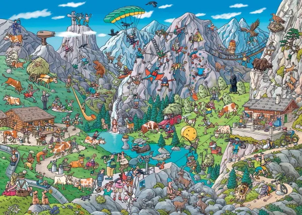 Tanck: Alpine Fun - 1000pc Jigsaw Puzzle By Heye