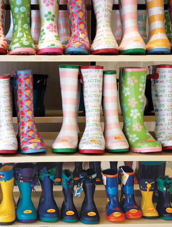 Colorful Rubber Boots - Colorluxe - 300pc Jigsaw Puzzle by Lafayette Puzzle Factory