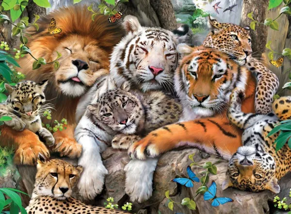 Big Cat Nap - 200pc Jigsaw Puzzle by Ravensburger