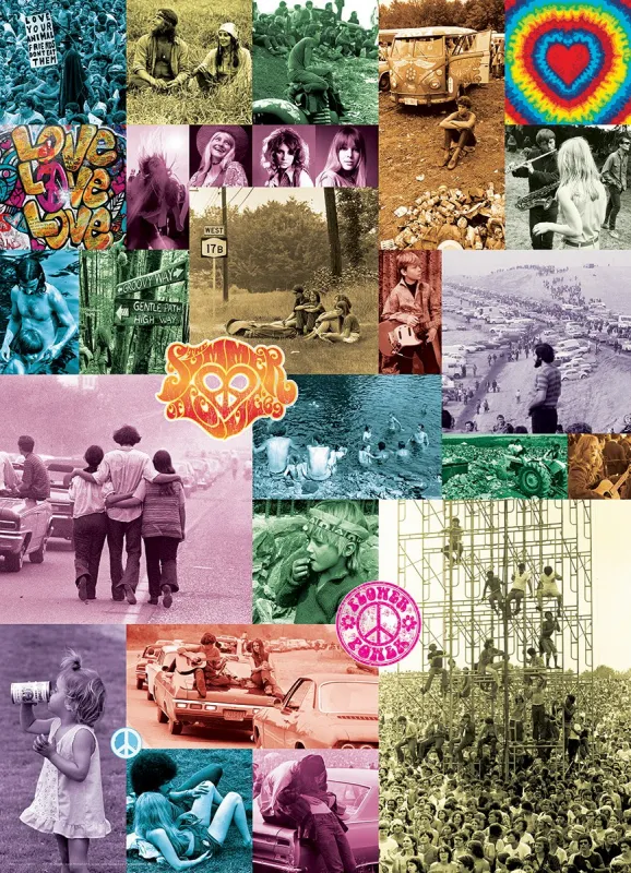 60s Love Collection by Baron Wolman - 1000pc Jigsaw Puzzle by Eurographics