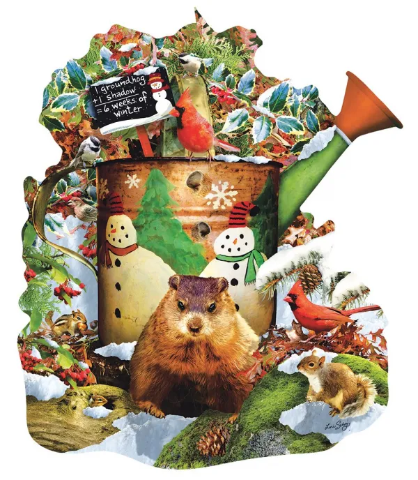 Groundhog Day - 1000pc Shaped Jigsaw Puzzle By Sunsout