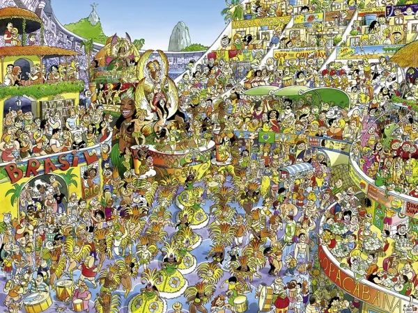 Prades: Carnival in Rio - 1500pc Jigsaw Puzzle By Heye