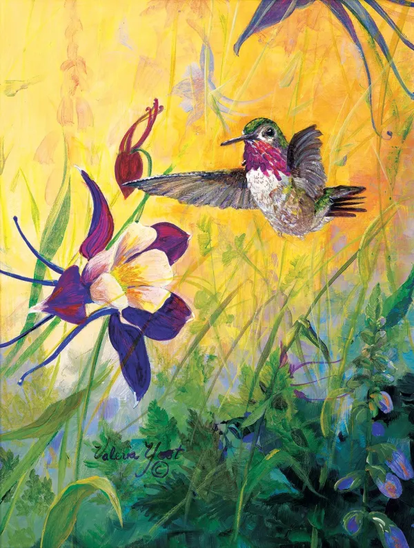 Visitor to My Garden - 300pc Jigsaw Puzzle by Sunsout