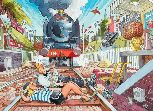 WASGIJ: Destiny 1 Retro, The Wasgij Express! - 1000pc Jigsaw Puzzle By Jumbo