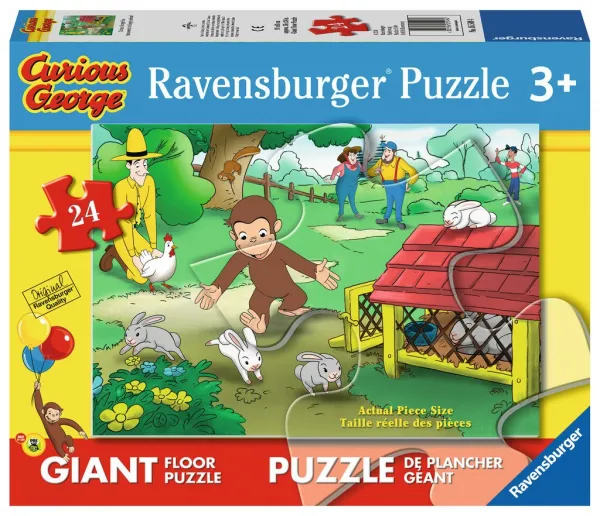 Curious George Fun - 24pc Floor Jigsaw Puzzle By Ravensburger