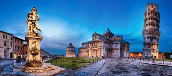 Pisa and Piazza dei Miracoli - 600pc Jigsaw Puzzle By Castorland