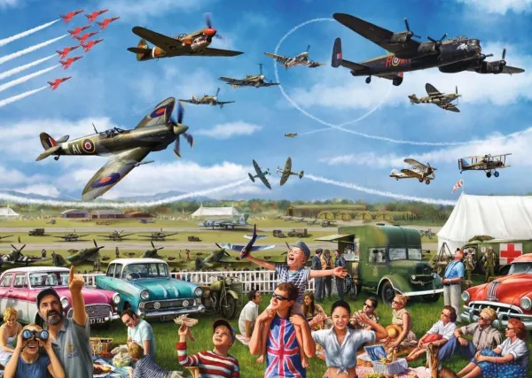 Family Airshow - 1000pc Jigsaw Puzzle By Falcon