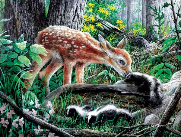 Friends of the Forest - 500pc Jigsaw Puzzle By Sunsout