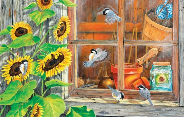 Sunflower Shed - 1000pc Jigsaw Puzzle by SunsOut