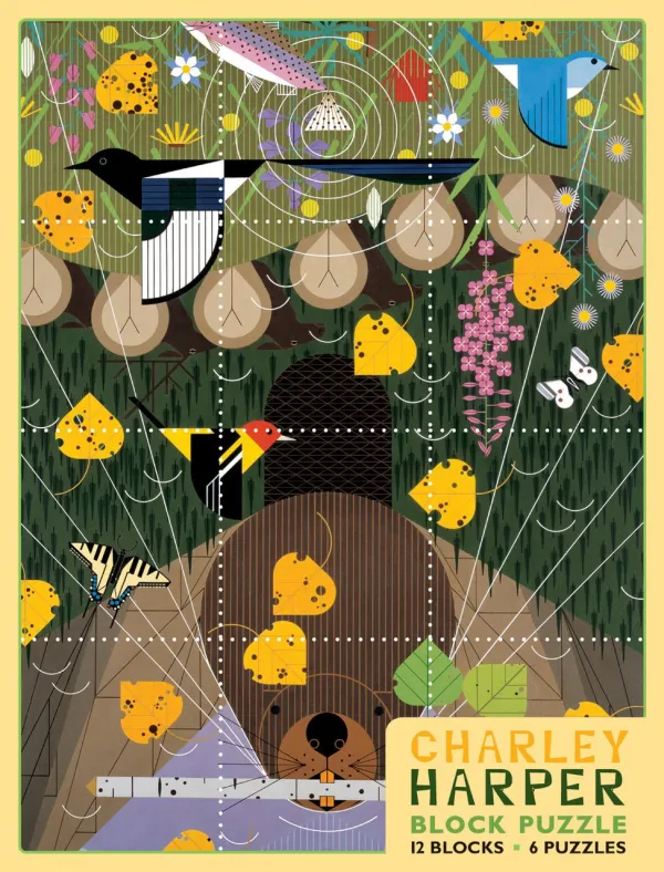 Charley Harper - 12pc Block by Pomegranate