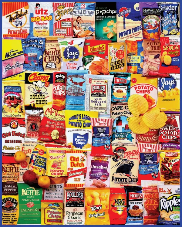 Potato Chips - 1000pc Jigsaw Puzzle by White Mountain