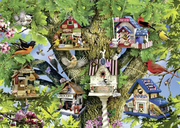 Bird Village - 1000pc Jigsaw Puzzle by Ravensburger