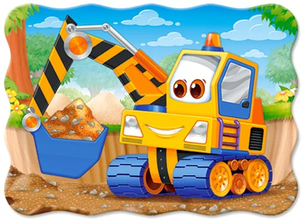 Yellow Digger - 30pc Jigsaw Puzzle By Castorland