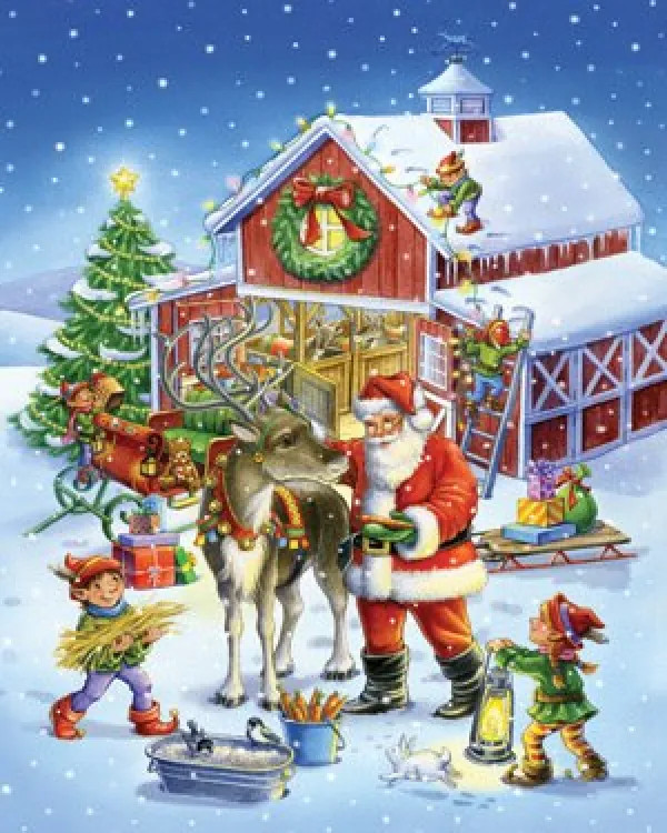 Ready Reindeer - 550pc Jigsaw Puzzle By Vermont Christmas Company