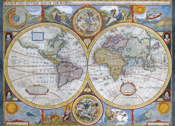 Antique World Map - 1000pc Jigsaw Puzzle by Eurographics