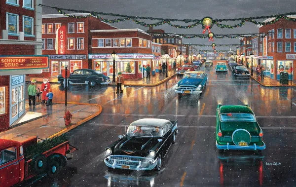 Main Street 'Tis the Season - 1000pc Jigsaw Puzzle by Sunsout