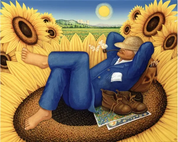Broomfield: Van Gogh's Sunflowers - 500pc Jigsaw Puzzle by Pomegranate