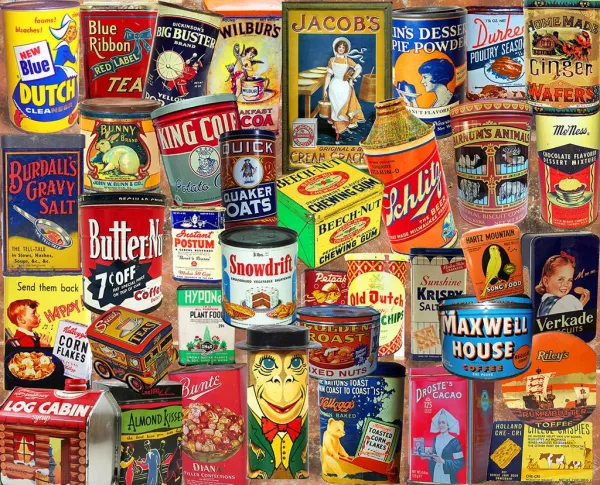 Vintage Tins - 1000pc Jigsaw Puzzle by White Mountain