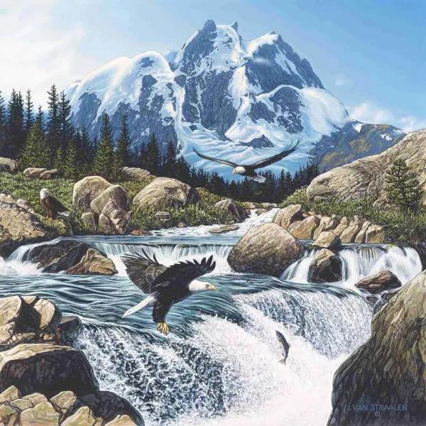 Fishing at Eagle Rocks - 1024pc Jigsaw Puzzle by Anatolian