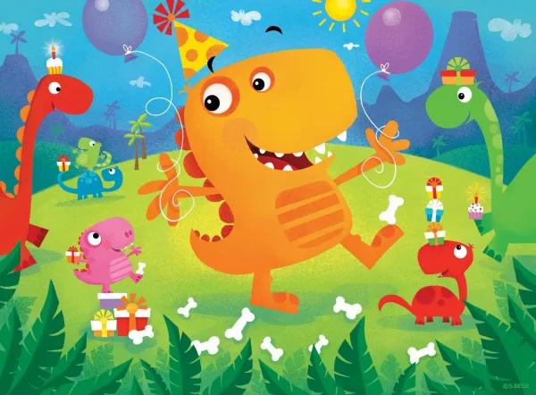 Lil Puzzler: Dino Party - 24pc Jigsaw Puzzle by Masterpieces