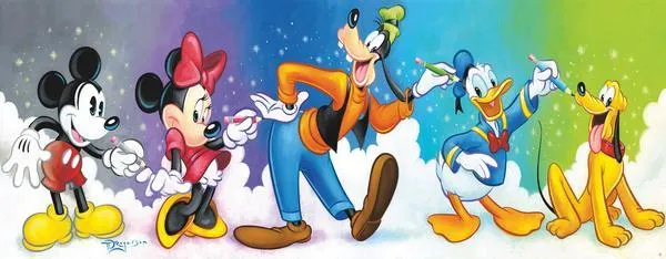 Disney: Fab 5 - 700pc Panoramic Jigsaw Puzzle by Ceaco
