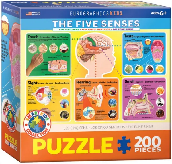 The Five Senses - 200pc Jigsaw Puzzle by Eurographics