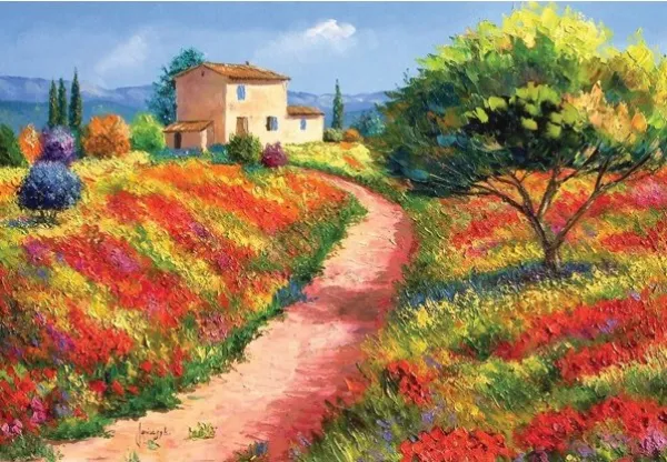 Summer Times: Provencal House - 500pc Jigsaw Puzzle by Holdson
