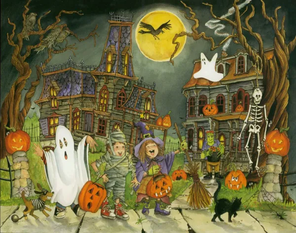 Little Goblins - 1000pc Jigsaw Puzzle By Vermont Christmas Company