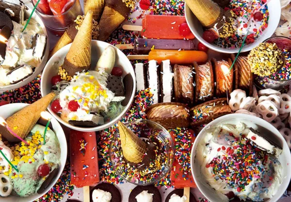 Ice Cream Party - Yummy - 1000pc Jigsaw Puzzle by Lafayette Puzzle Factory