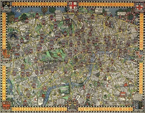 Gill: Wonderground Map of London - 1000pc Jigsaw Puzzle by Pomegranate