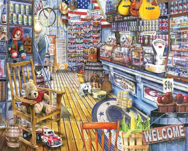 Jackson General Store - 1000pc Jigsaw Puzzle by White Mountain