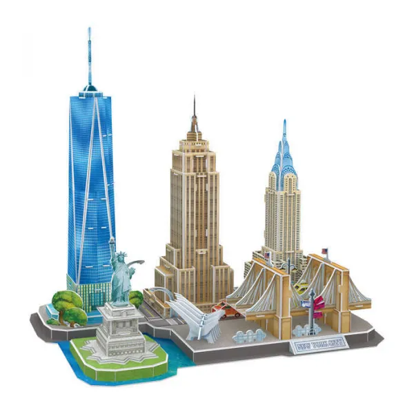 New York City Cityline - 123pc 3D Jigsaw Puzzle by Daron