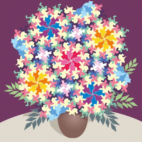 Nakamura: Cats, Rabbits, Birds, Fish, and Flowers - 300pc Jigsaw Puzzle by Pomegranate