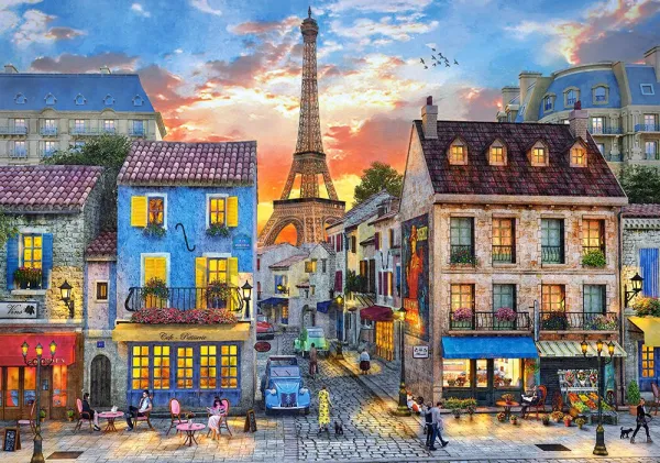 Streets of Paris - 500pc Jigsaw Puzzle by Castorland