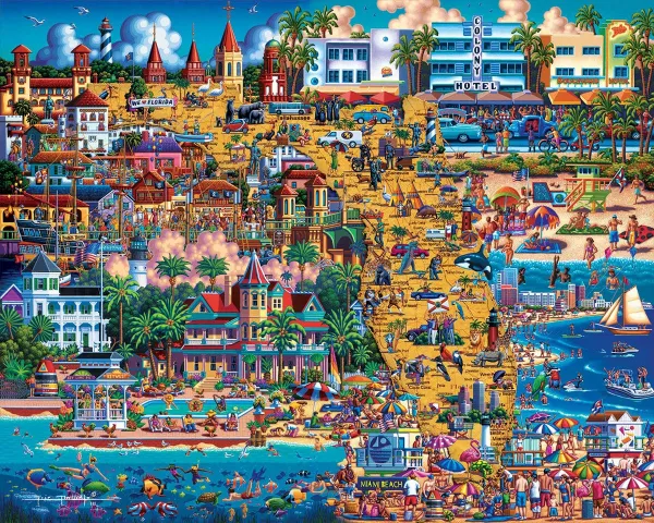 Best of Florida - 500pc Jigsaw Puzzle by Dowdle