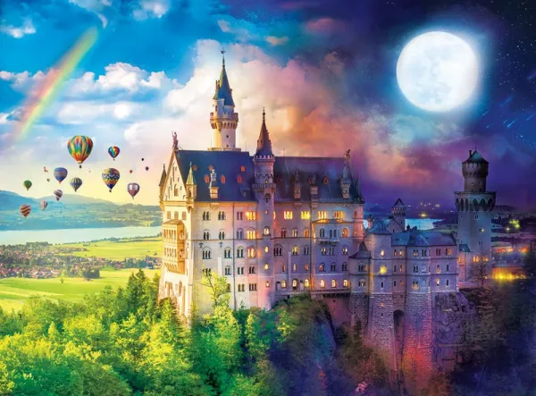 Night & Day: Neuschwanstein Dreams - 1000pc Jigsaw Puzzle by Buffalo Games