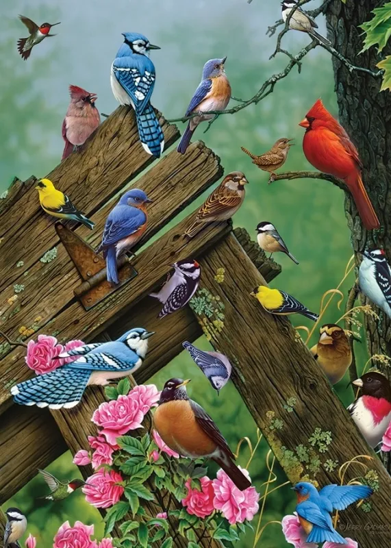 Wildbird Gathering - 35pc Tray Puzzle by Cobble Hill