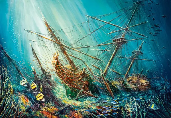 Ocean Treasure - 1000pc Jigsaw Puzzle By Castorland