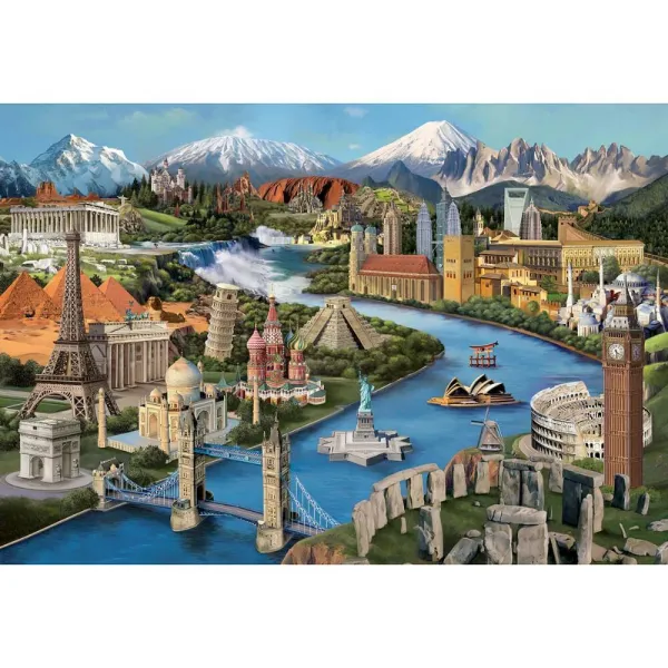 Popular Landmarks - 2000pc Jigsaw Puzzle by Anatolian