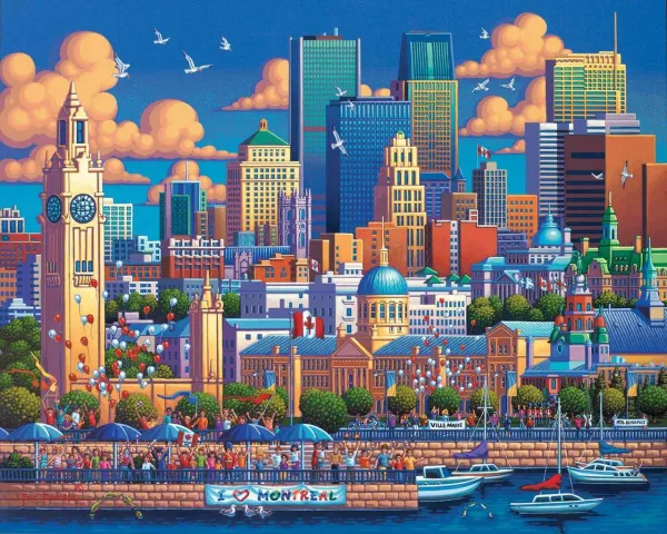 Montreal - 1000pc Jigsaw Puzzle by Dowdle