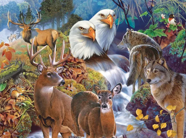 Forest Neighbors - 1000pc Jigsaw Puzzle By Sunsout