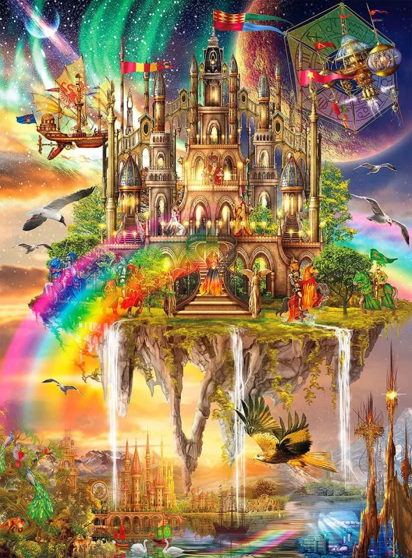 Vivid: Rainbow City - 1000pc Jigsaw Puzzle By Buffalo Games