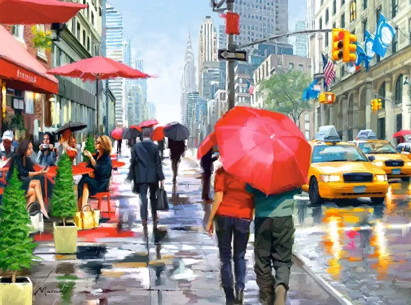 New York Cafe - 2000pc By Castorland