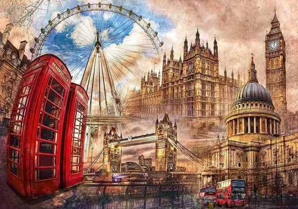 Vintage London - 1500pc Jigsaw Puzzle by Clementoni