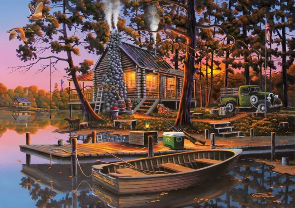 Eugene's Hunting & Fishing - 500pc Jigsaw Puzzle By Buffalo Games