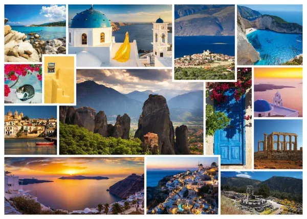 Take a Trip to Greece - 1000pc Jigsaw Puzzle by Schmidt