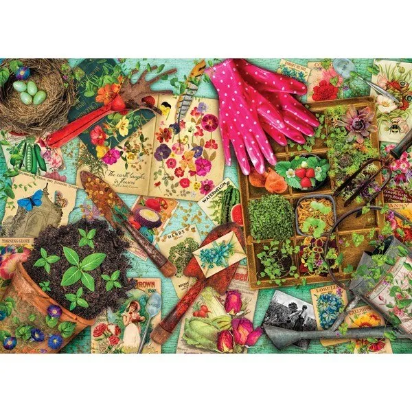 Treats N Treasures: Vintage Garden - 1000pc Jigsaw Puzzle by Holdson