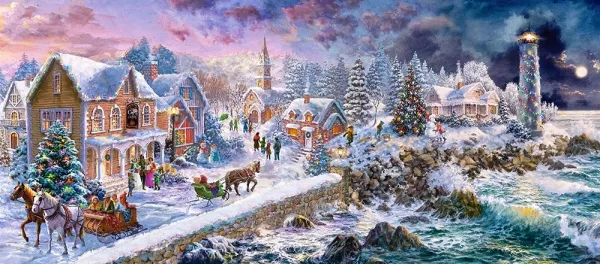 Holiday at Seaside - 600pc Jigsaw Puzzle By Castorland