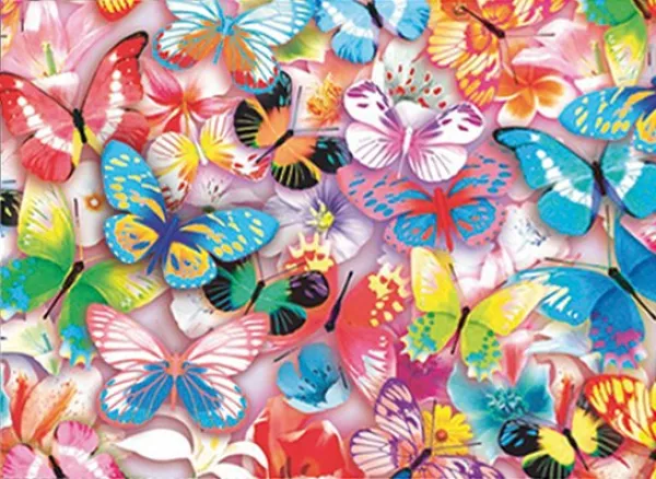 3D Puzzle: Butterflies - 48pc Lenticular Jigsaw Puzzle
