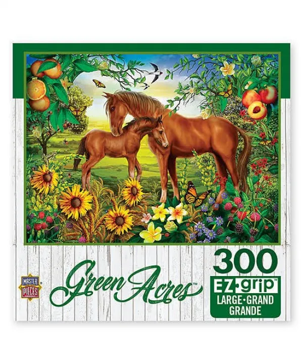 Green Acres: Neighs & Nuzzles - 300pc EzGrip Jigsaw Puzzle by Masterpieces